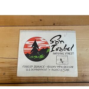 San Isabel National Forest Rocky Mountain Region Dept Of Agriculture MAP Vintage